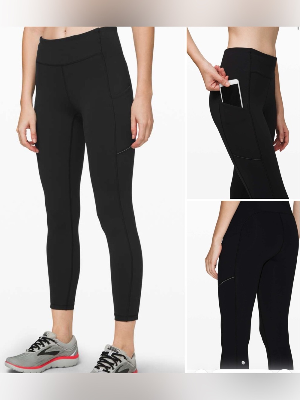 Lululemon Speed Up Tight 25" Black EUC Size 6